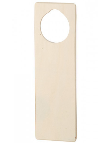Plaque de porte en bois à décorer - 22 x 14 cm - Forme en bois - Creavea