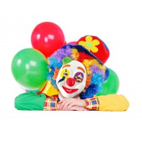 1 Pc Drôle Masque Fête Délicat Masque Demi Visage Clown - Temu France