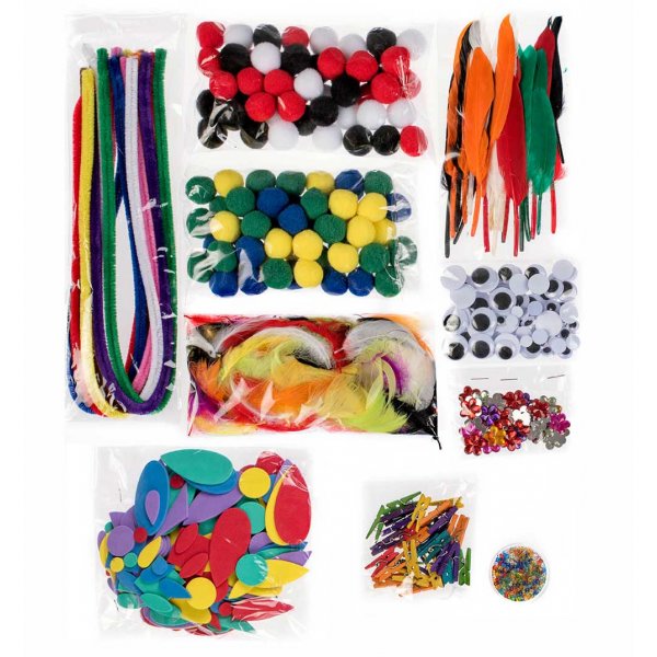 Set activités manuelles enfant Jumbo Bastel +1000 accessoires créatifs -  Glorex