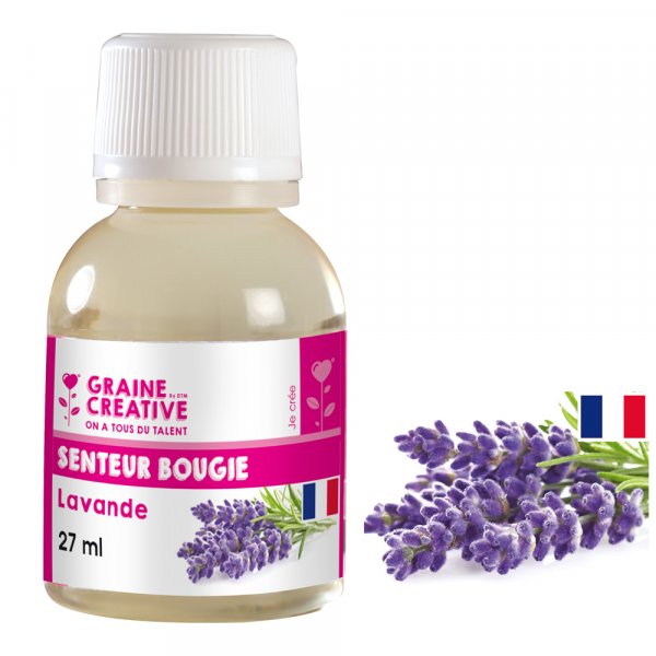 Parfum pour bougies Senteur Lavande 27ml - Fabrication Française - Graine  Créative