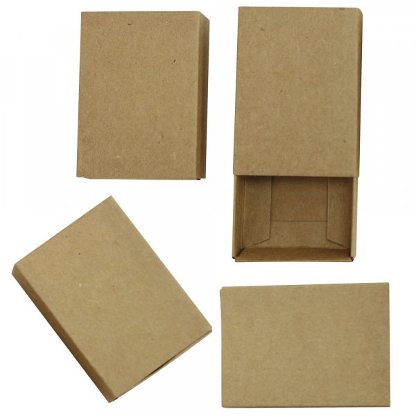 Boîtes format allumettes vide - 8 x 5 x 3,5 cm - 12 pcs - Boîte d'allumettes  vide à décorer - Creavea