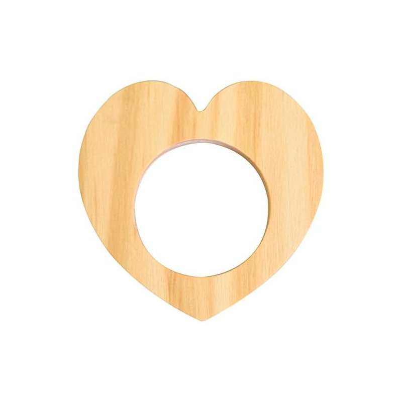 Rond de serviette Coeur en bois