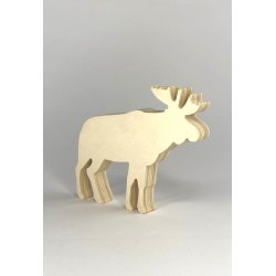 Cerf en bois 10cm