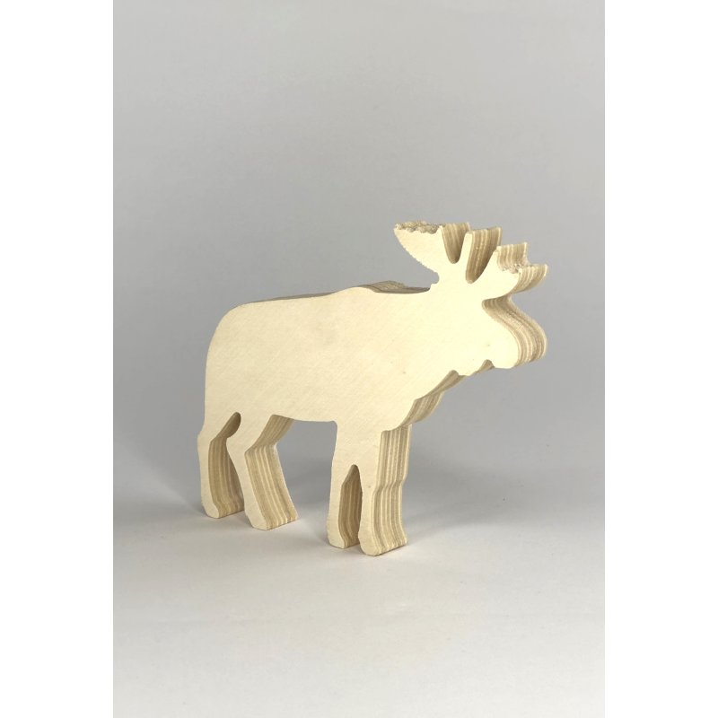 Cerf en bois 10cm