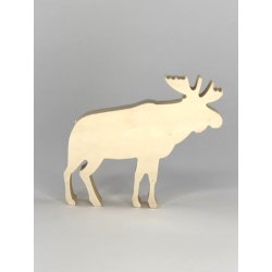 Cerf en bois 10cm