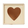 Boite cube coeur en bois 80x67x80mm