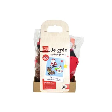 kit de 24 cadres  Noël en mousse à coller