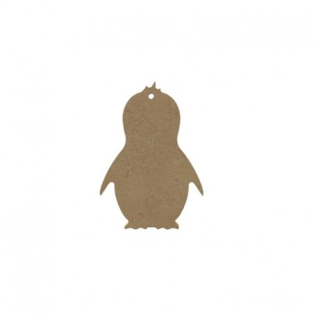 Pingouin en bois 10cm perçé à décorer