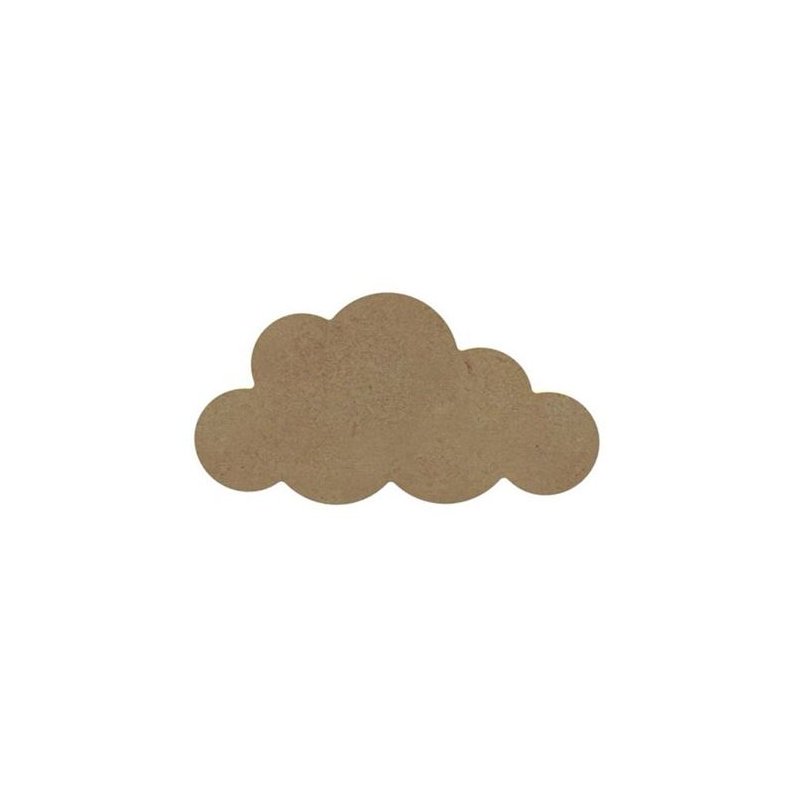 Nuage en bois MDF à décorer - 15 cm - Gomille