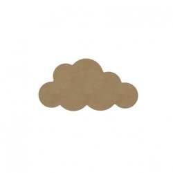 Nuage en bois mdf à décorer - 10 cm