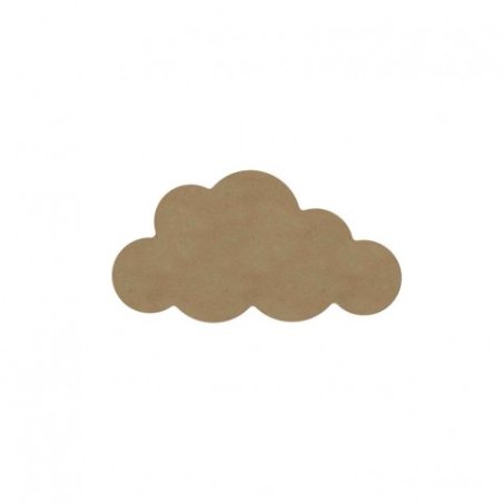 Nuage en bois mdf à décorer - 10 cm