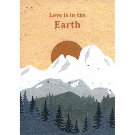 CARTE A PLANTER "LOVE IS IN THE EARTH"