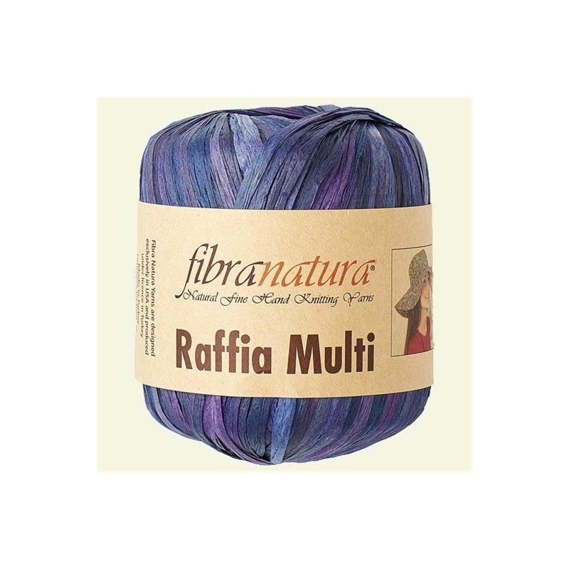 FIL A CROCHETER RAFFIA MULTI VIOLET