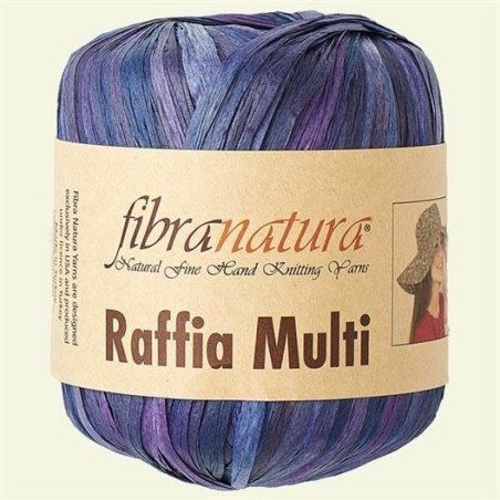 FIL A CROCHETER RAFFIA MULTI VIOLET