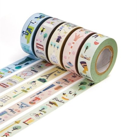 SET DE 5 MASKING TAPE VOYAGE