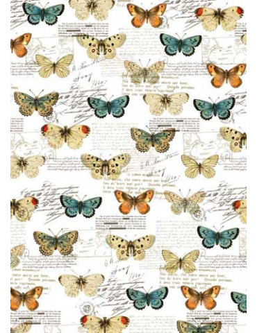 Tissu adhésif A4 Papillons