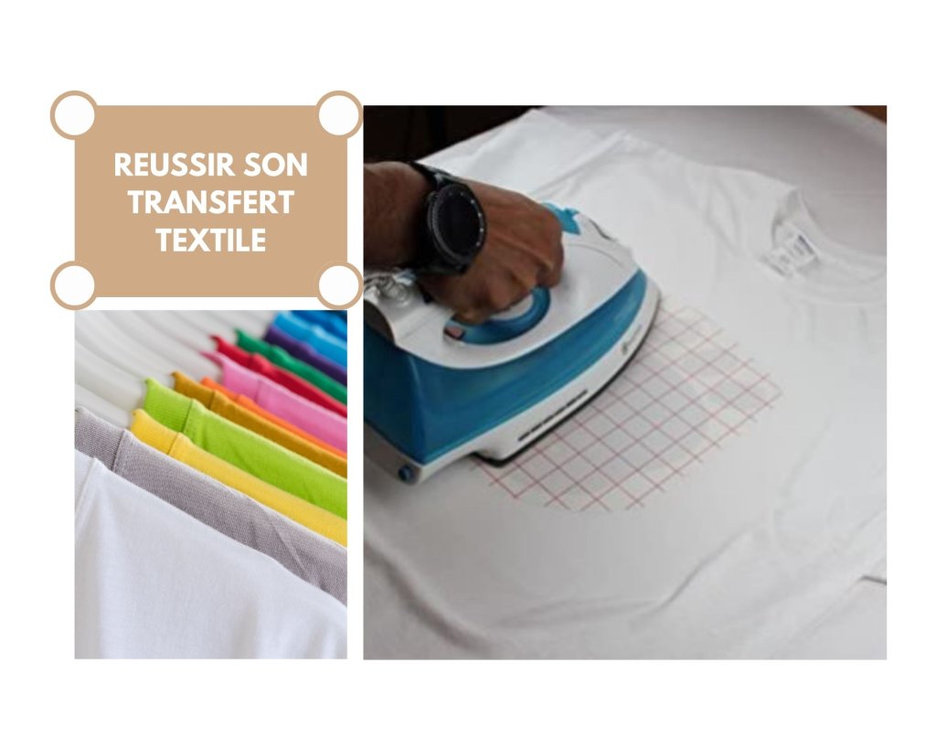 Papier transfert textile clair x5 - Clairefontaine