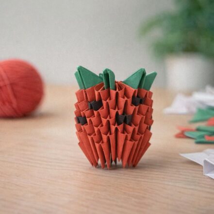 Kit d'origami 3D de fraise