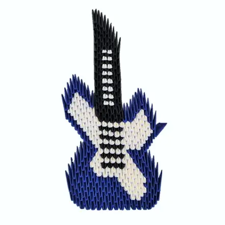 Kit d'origami 3D de guitare electrique