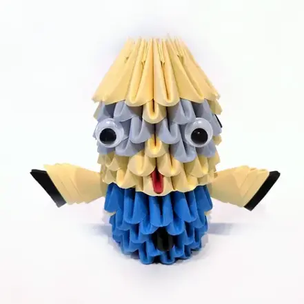Kit d'origami 3D de Minion Bob
