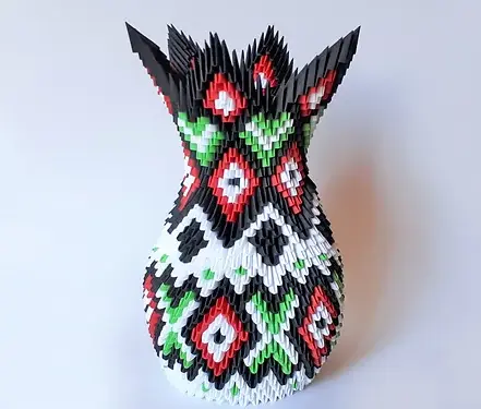 Kit d'origami 3D de vase Inca