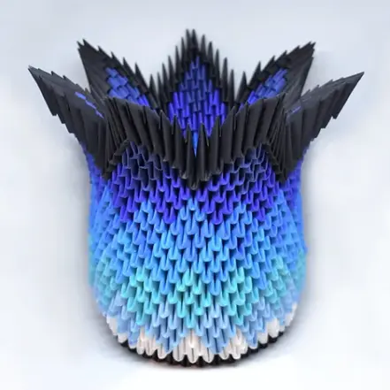 Kit d'origami 3D de vase Neptune