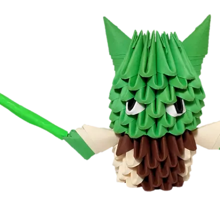 Kit d'origami 3D de Yoda