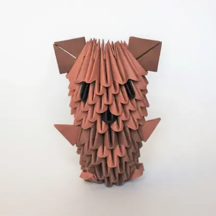 Kit d'origami 3D d'ourson