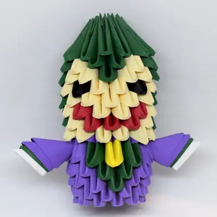 Kit d'origami 3D du Joker