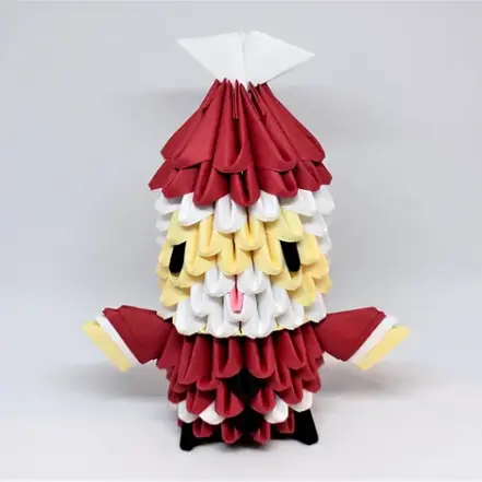 Kit d'origami 3D du Père Noël