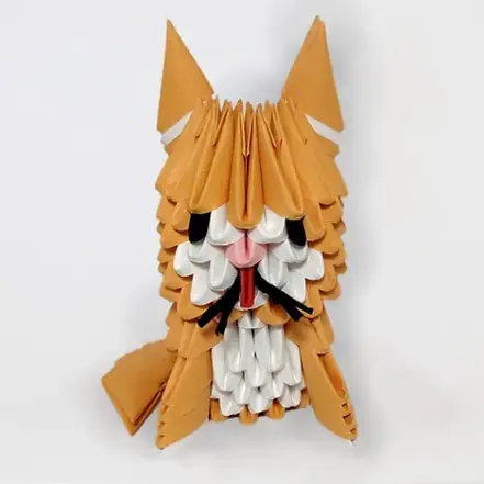 Kit d'origami 3D d'un chat