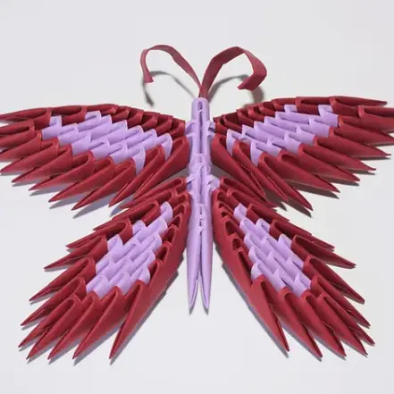 Kit d'origami 3D d'un papillon