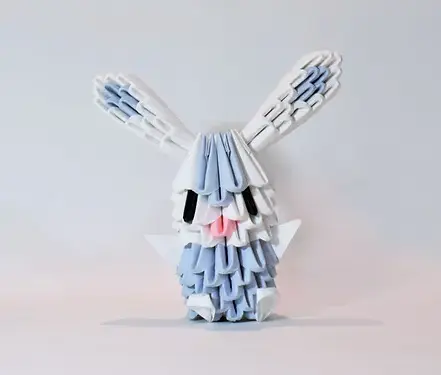 Kit d'origami 3D pour lapin