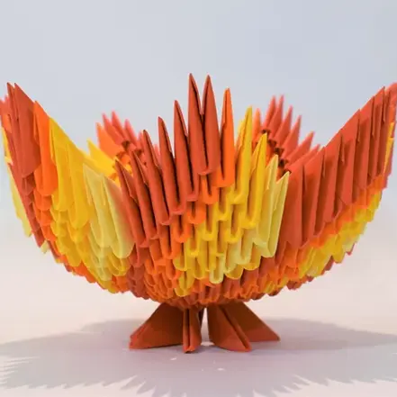 Kit d'origami 3D Vase Automnal