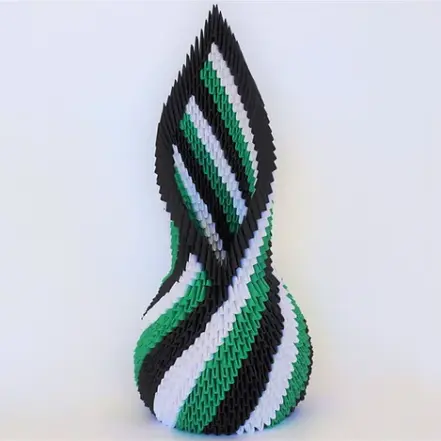 Kit d'origami 3D vase Boréal