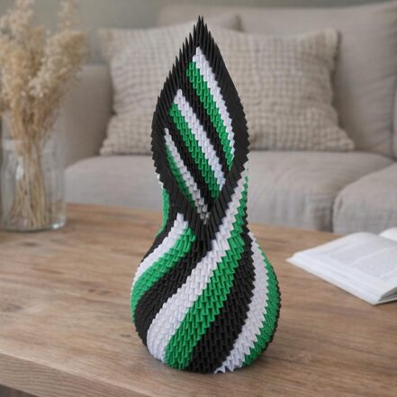 Kit d'origami 3D vase Boréal
