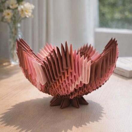 Kit d'origami 3D Vase Estival