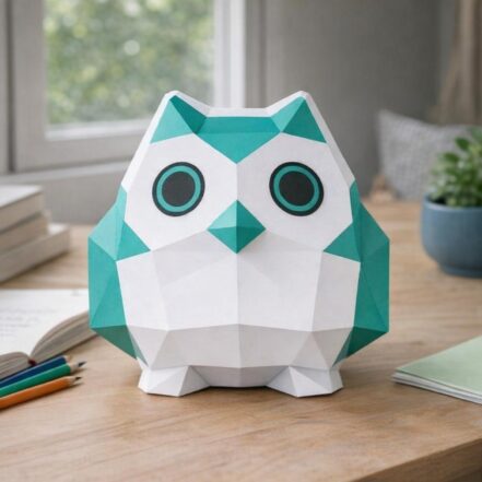 Papercraft masque de perroquet en 3D