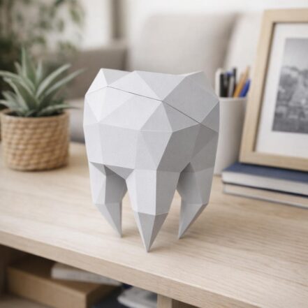 Molaire en papercraft 3D