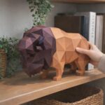 Papercraft de bison en 3D