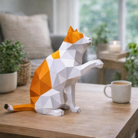 Papercraft masque de koala en origami