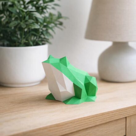 Papercraft de grenouille en 3D