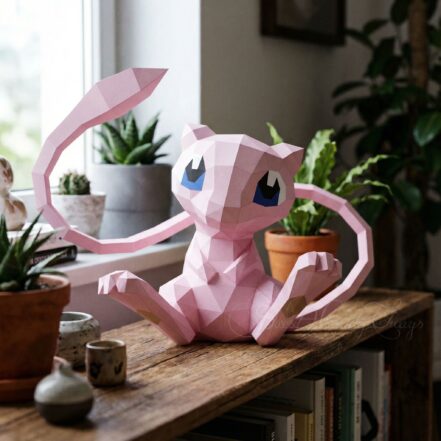 Papercraft de Mew en 3D