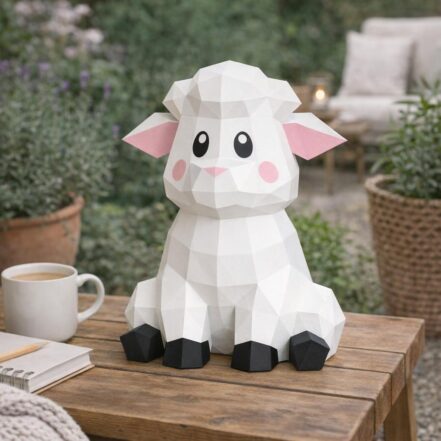 Chaton en papercraft 3D
