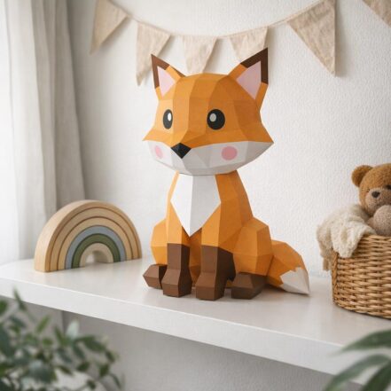 Papercraft de renard en 3D - photo 2