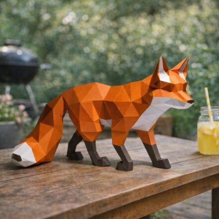 Papercraft masque de loup en 3D