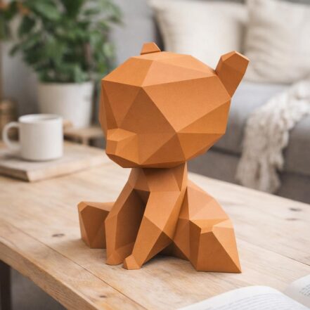 Papercraft d'ourson en 3D