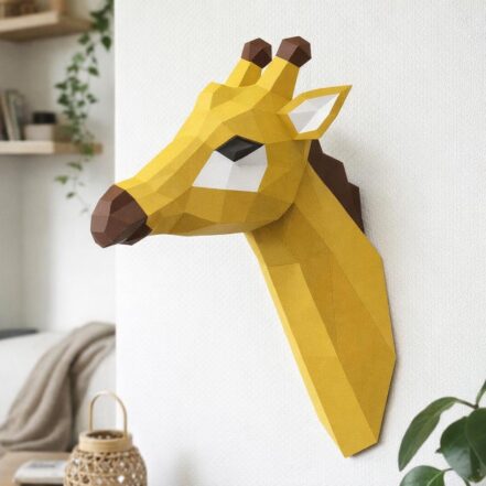 Papercraft tête de girafe en 3D