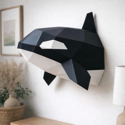 Papercraft tête d'orque en 3D