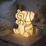 Veilleuse éléphant en papercraft 3D